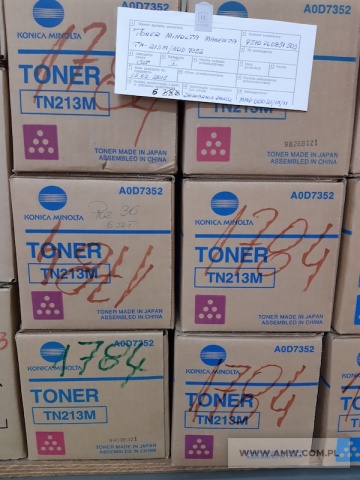 Tonery (574 szt.) - pakiet zawierający 12 poz. asort. (wg oddzielnego wykazu) 