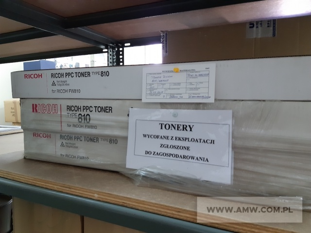 Tonery (574 szt.) - pakiet zawierający 12 poz. asort. (wg oddzielnego wykazu) 