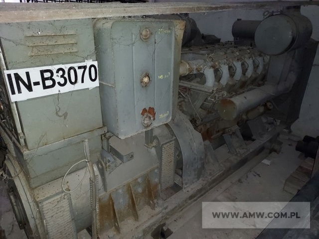 Zespół spalinowo-elektryczny WOLA 85ZPP-78H12/R/S (200 kW, 390/225 V, 50 Hz) na ramie 