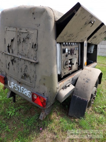 Agregat prądotwórczy PAD-30-3/400/P1 (30 kW, 400/231 V, 50 Hz) na przyczepie 1-os. (ładowność 1,5 t) 