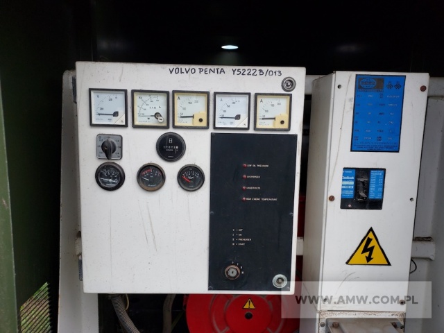 Agregat prądotwórczy FG WILSON V 110 (88 kW, 400/231 V, 50 Hz) na ramie (silnik VOLVO PENTA TD610G) 