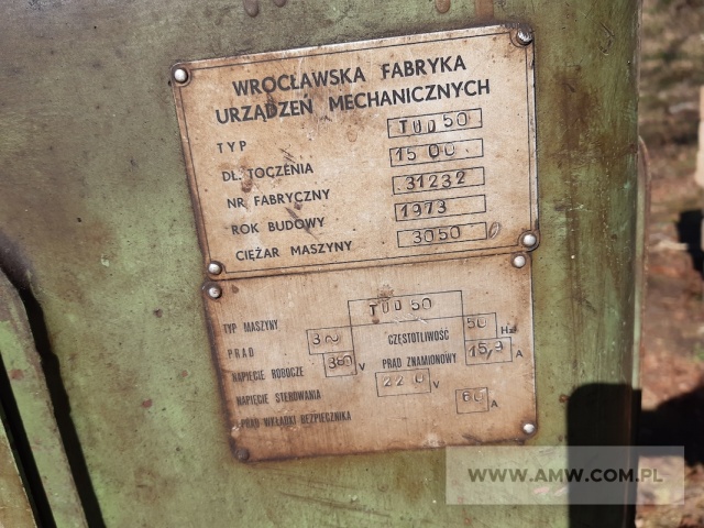 Tokarka uniwersalna szybkobieżna TUD-50 