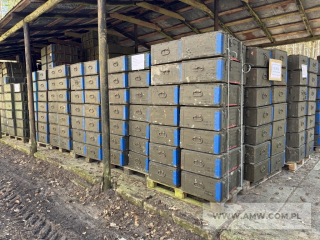 Skrzynia drewniana do nabojów 125 A-D-81 821x464x294 mm - pakiet zawierający 2 300 szt. 