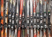 Narty zjazdowe ELAN, HEAD, NORDICA,  ROSSIGNOL, SALOMON (różne rozmiary)  