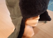 Czapka futrzana wojsk lądowych kol. zielono-czarny 