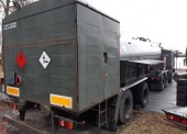 Cysterna paliwowa naczepa dystrybutor CND-21 (komplet składający się z ciągnika siodłowego 3-osiowego JELCZ C642D oraz cysterny na naczepie 2-osiowej o pojemności 21 000 l, brak pistoletu nalewczego oraz brak 6 manometrów) 