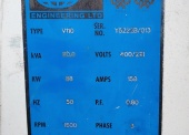 Agregat prądotwórczy FG WILSON V 110 (88 kW, 400/231 V, 50 Hz) na ramie (silnik VOLVO PENTA TD610G) 
