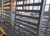 Łóżko metalowe 1-osobowe 2100 x 850 x 700 mm - pakiet zawierający 39 szt. 